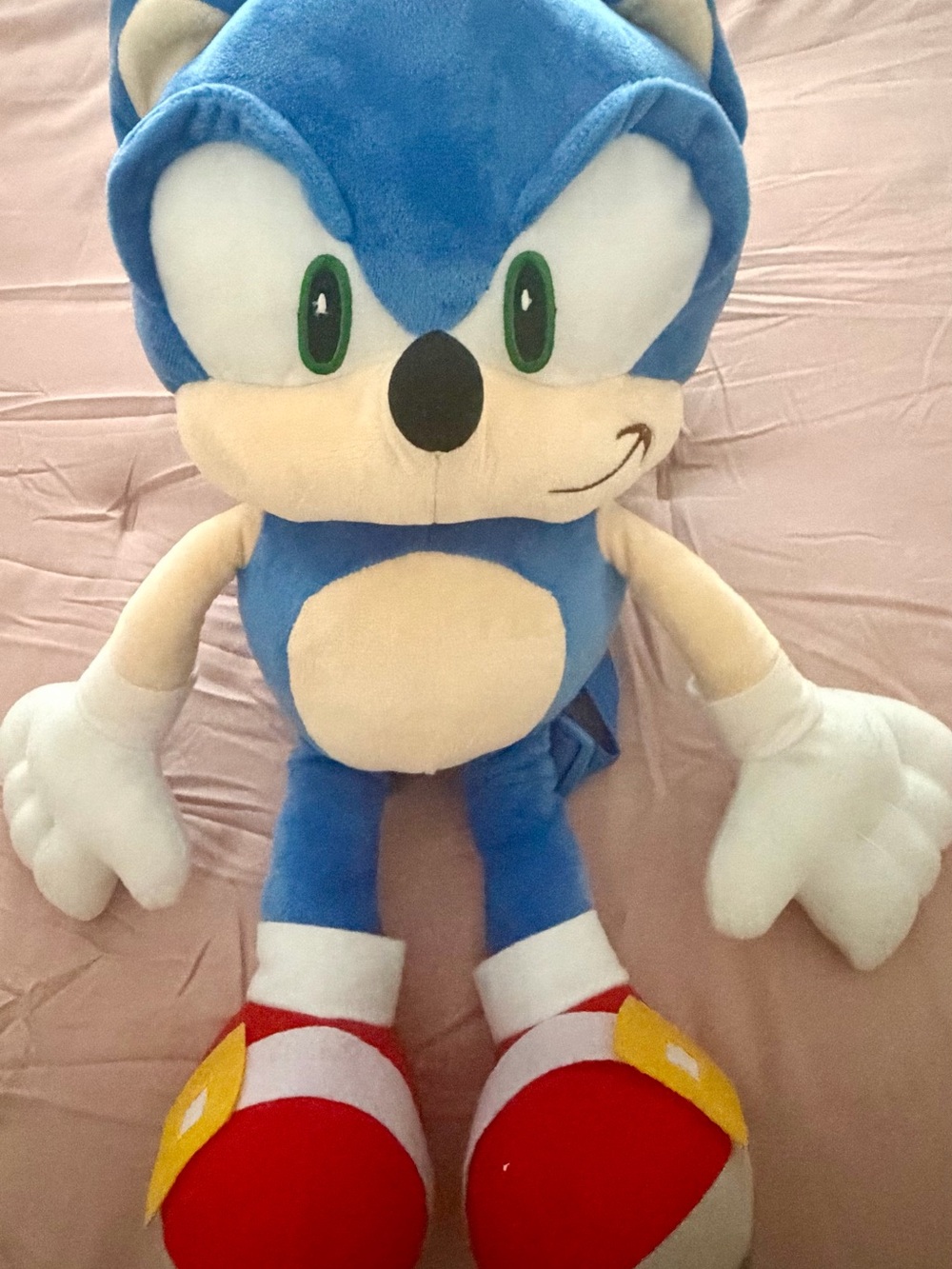 Sonic the Hedgehog Plush Backpack NWOT